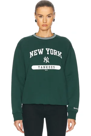 Sporty & Rich League Crewneck Sweater in - Dark Green. Size S (also in XS).