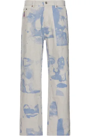 KIDSUPER STUDIOS Faces Collage Twill Pants in - Grey. Size M (also in ).