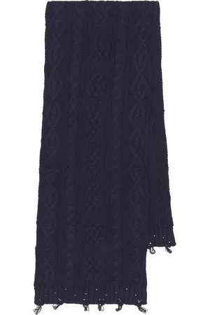 Found Distressed Cable Knit Scarf in - . Size all.