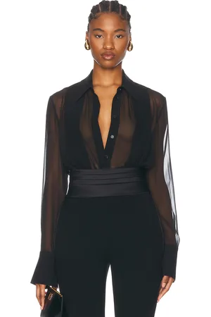 SANS FAFF Meghan Panelled Silk Blouse in - . Size L (also in M, XS).