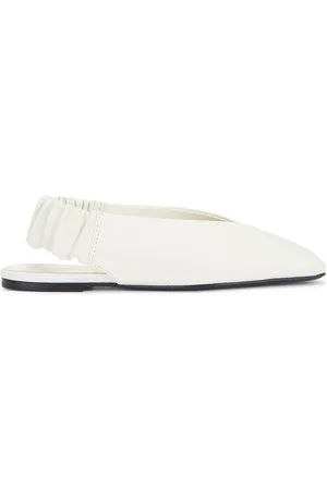 St Agni Envelope Sling Back Flat in - Ivory. Size 37 (also in 38, 39, 40).