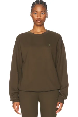 ÉTERNE Oversized Crewneck Sweatshirt in - Army. Size L (also in M, XS).