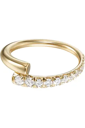 Melissa Kaye Lola Pinky Ring in - Metallic Gold. Size 3 (also in 4).