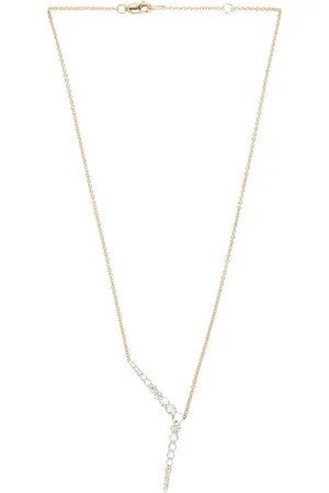 Melissa Kaye Aria Y Necklace in - Metallic Gold. Size all.