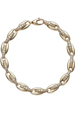 Melissa Kaye Ada Bracelet in - Metallic Gold. Size all.