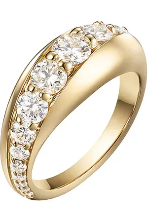 Melissa Kaye Remi Ring in - Metallic Gold. Size 6 (also in ).