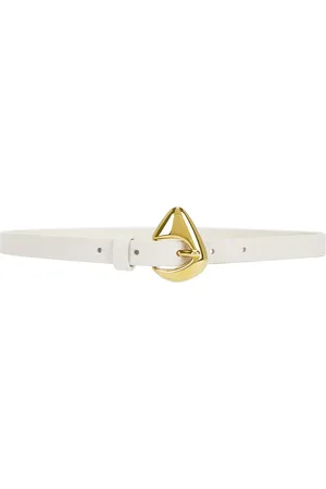 Bottega Veneta Cintura Belt in - Ivory. Size 65 (also in 70, 75, 80, 85).