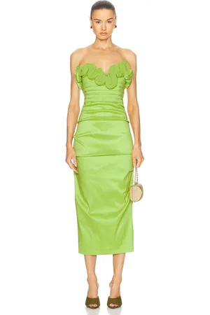 RACHEL GILBERT Ren Dress in - Green. Size 0 (also in 1).