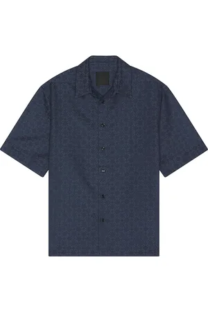 Givenchy Monogram Jacquard Shirt in - Blue. Size L (also in M, S, XXL/2X).