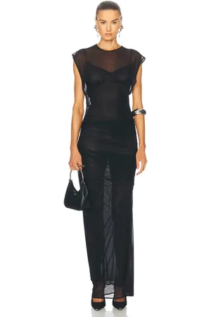Jean Paul Gaultier Velvet Flock Long Dress in - . Size M (also in XXS, XS, S).