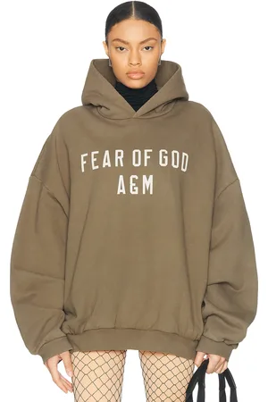 FEAR OF GOD Heavy Fleece Hoodie in - Olive. Size L (also in ).