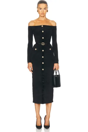 Self-Portrait Chenille Knit Midi Dress in - . Size S (also in ).