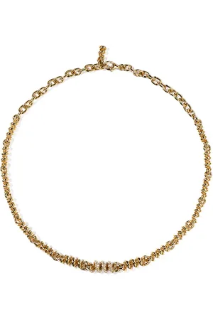 Boochier Slinkee Single Diamond Necklace in - Metallic Gold. Size all.