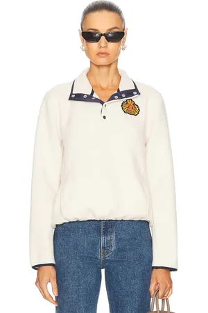 Sporty & Rich NY Crest Polar Sweatshirt in - . Size L (also in M, XS).