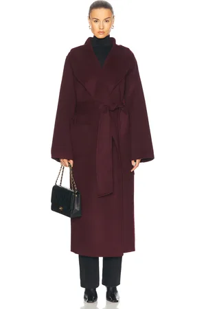 SER.O.YA Mavis Coat in - Burgundy. Size S/M (also in ).