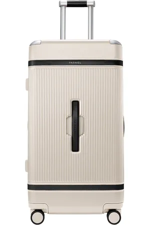 Paravel Aviator Trunk Suitcase in - Cream. Size all.