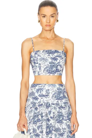 Staud Federico Tank in - Blue. Size L (also in M).