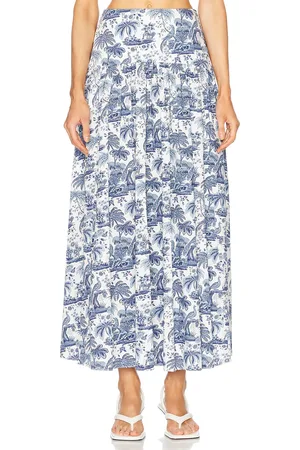 Staud Procida Skirt in - Blue. Size 2 (also in 8).