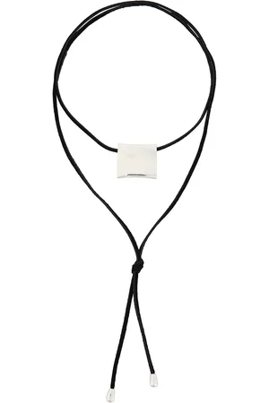 Eliou Tatum Wrap Necklace in - Metallic Silver. Size all.