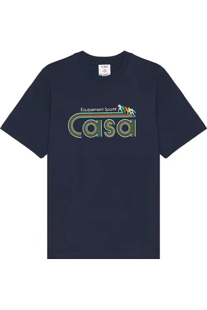 Casablanca Screen Printed T-Shirt in - Navy. Size L (also in M, S, XL/1X).