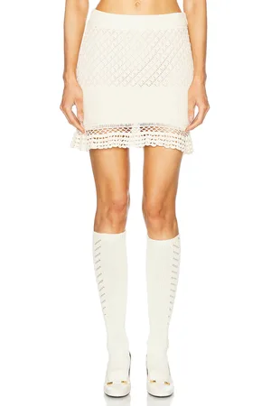 Staud Wolfgang Skirt in - Cream. Size XS (also in ).