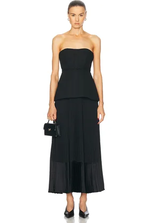 Simkhai Prisca Belted Bustier Tea Length Dress in - . Size 0 (also in 2, 4, 8).
