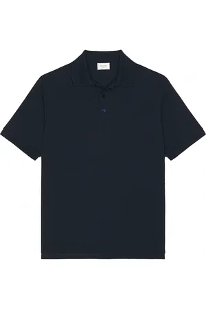 Saint Laurent Pique Polo in - Blue. Size L (also in S, XS).