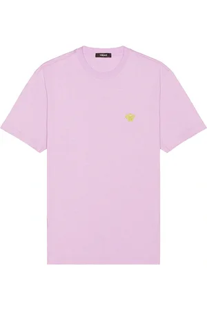 VERSACE Medusa Pop Embroidery Tee in - Lavender. Size L (also in M, S, XL/1X).