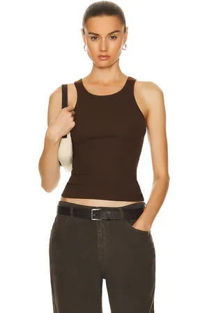 ÉTERNE High Neck Fitted Tank Top in - . Size L (also in M, XL).