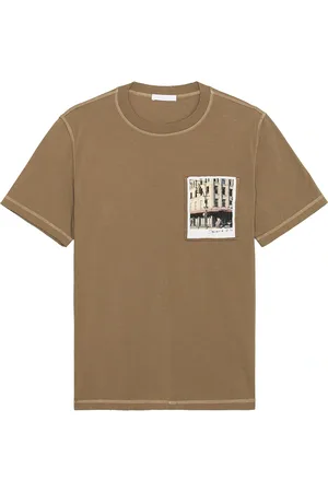 Helmut Lang Postcard Greenwich Tee in - Brown. Size L (also in M, S, XL/1X).