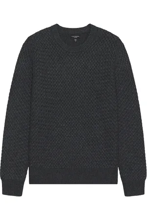 CLUB MONACO Cash Basketweave Crew Sweater in - . Size L (also in M, S, XL/1X).