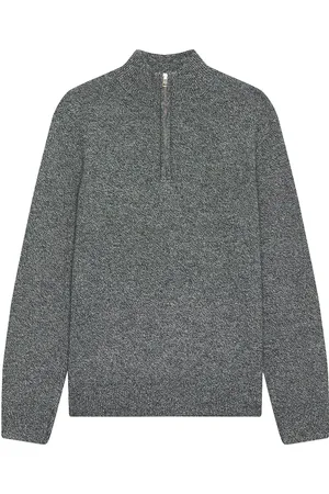 CLUB MONACO Cash Blend Quarter Zip Sweater in - Blue. Size L (also in M, S, XL/1X).
