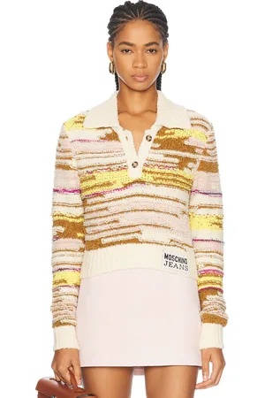 Moschino Hiking Long Sleeve Top in - Cream,Yellow. Size L (also in M, S, XS).