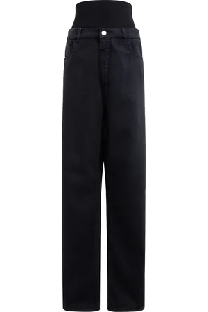 Alaïa Knit Band Waist Straight Leg in - Black. Size 36 (also in 40).