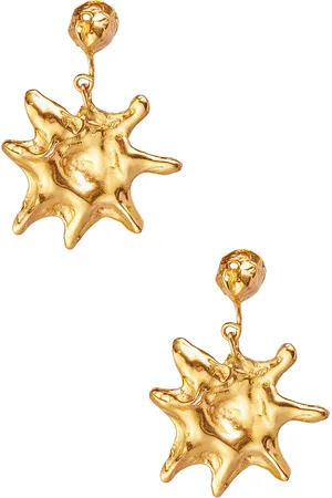 Simuero Astro Earrings in - Metallic Gold. Size all.