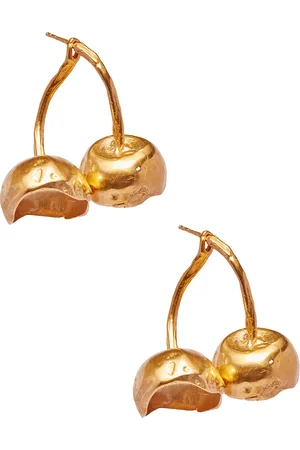 Simuero Cerezas Earrings in - Metallic Gold. Size all.
