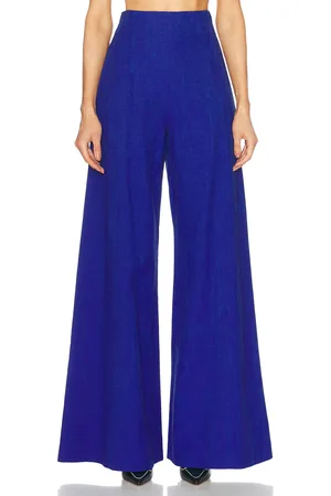Carolina Herrera Wide Leg Pant in - Blue. Size 0 (also in 4).