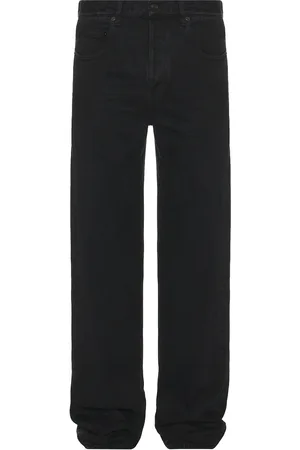 Saint Laurent Mid Straight Baggy Jean in - Black. Size 30 (also in 32, 33, 34).