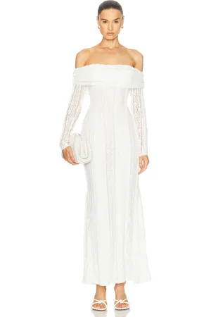 CHARO RUIZ IBIZA Minerva Long Dress in - White. Size L (also in S).