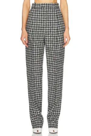 Bottega Veneta Pleated Pant in Black Pear & Khaki - Black. Size 36 (also in 40).