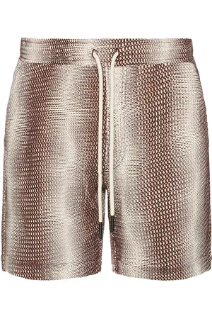 Oas Merlot Echo Net Shorts in - Burgundy. Size L (also in M, S, XL/1X).
