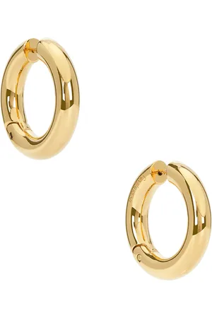 Saint Laurent Mini Hoop Earrings in - Metallic Gold. Size all.