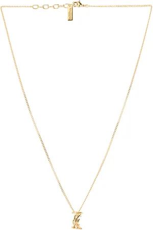 Saint Laurent YSL Necklace in - Metallic Gold. Size all.