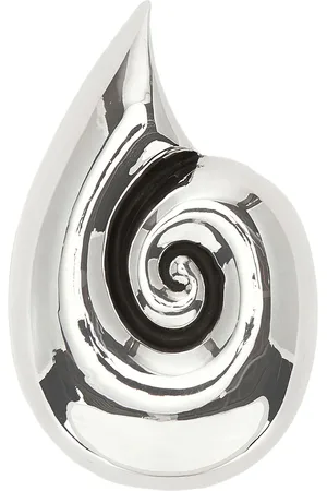 Sophie Buhai Coquille Box in - Metallic Silver. Size all.