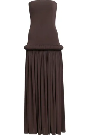 Alaïa Strapless Long Dress in - Purple. Size 34 (also in 40).