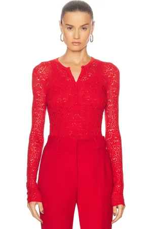 GABRIELA HEARST Ithaca Sweater in - Red. Size L (also in M, S, XS).