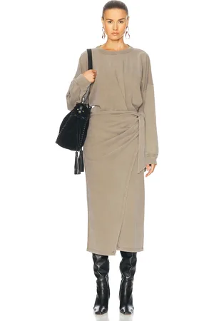 Isabel Marant Sandrina Dress in - Olive. Size 38 (also in 40, 42).
