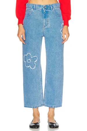 Marni Cropped Leg in - Blue. Size 40 (also in ).