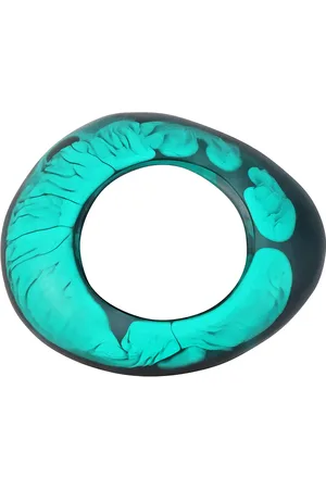 Dinosaur Designs Large Rock Bangle in - Blue. Size all.