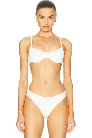 Solid The Eva Bikini Top in - White. Size XS (also in ).